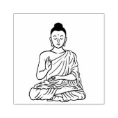 Buddha Cartoon Buddhism.net Gummistempel (Prägung)