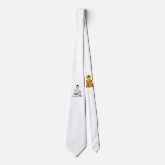 Buddha Cartoon Buddhism.net Krawatte (Vorderseite)