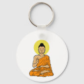 Buddha Cartoon Buddhism.net Magnet Schlüsselanhänger (Vorderseite)