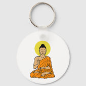 Buddha Cartoon Buddhism.net Magnet Schlüsselanhänger (Rückseite)