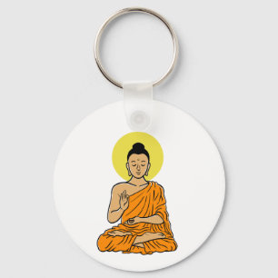 Buddha Cartoon Buddhism.net Schlüsselanhänger
