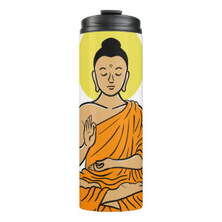 Buddha Cartoon Buddhism.net Thermosbecher