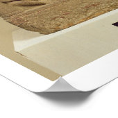 Buddha-Carving in der Haltung, a s zu predigen Poster (Ecke)