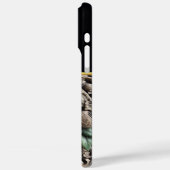 Buddha Carving mit Blätter. Generative KI Case-Mate iPhone Hülle (Rückseite / Links)