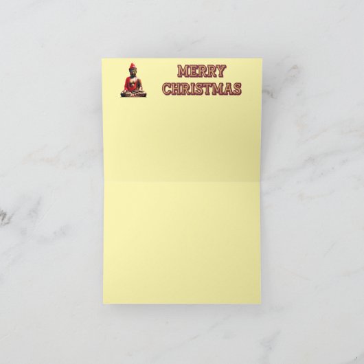 Buddha Christmas Karte (Innenseite)