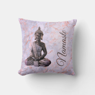 Buddha Classy Pink Lavender Marble   Kissen