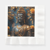 Buddha Coined Luncheon White Paper Napkins Serviette (Vorderseite)