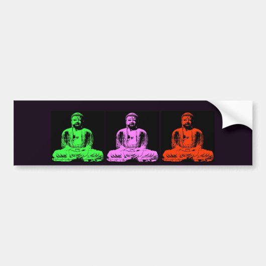 Buddha-Collage Autoaufkleber (Vorne)