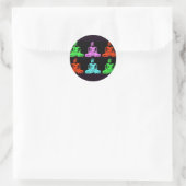 Buddha Collage Runder Aufkleber (Tasche)