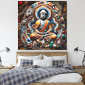 Buddha-Core-Geode Leinwanddruck (Insitu (Schlafzimmer))