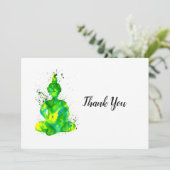 Buddha Dankeskarte (Stehend Vorderseite)