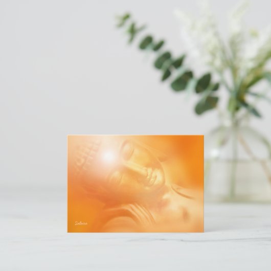 Buddha Daydreaming-Geschäftskarte Visitenkarte (Stehend Vorderseite)