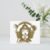 Buddha Deejay Postkarte (Stehend Vorderseite)
