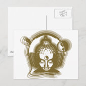 Buddha Deejay Postkarte (Vorne/Hinten)
