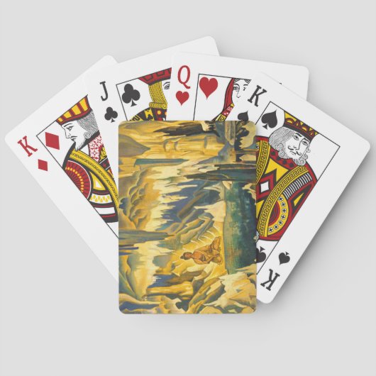 Buddha der Gewinner (buddhistische Kunst) (von Roe Spielkarten (Rückseite)