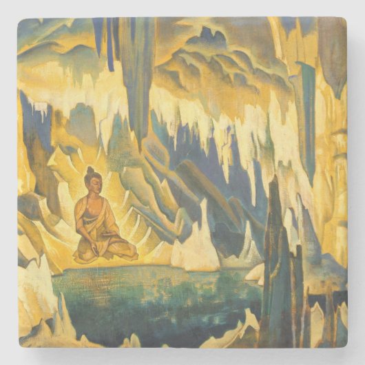 Buddha der Gewinner (buddhistische Kunst) (von Roe Steinuntersetzer (Vorderseite)