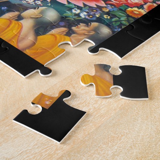 Buddha, der unter dem Baum der Inspiration sitzt Puzzle (Seite)