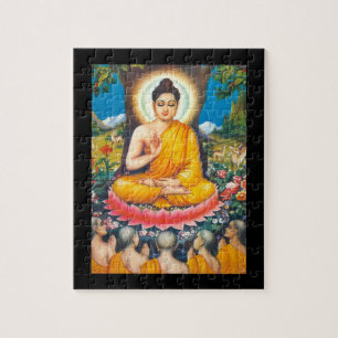 Buddha, der unter dem Baum der Inspiration sitzt Puzzle