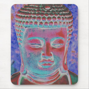 Buddha des gemalten Kaleidoskops Mousepad