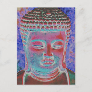 Buddha des gemalten Kaleidoskops Postkarte