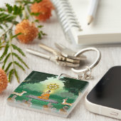 Buddha, Dharma, Sang Acrylic, Schlüsselanhänger (Vorderseite rechts)