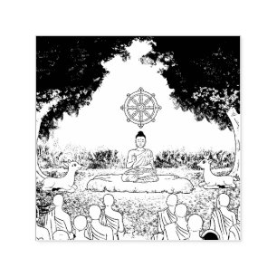Buddha, Dharma, Sangha Briefmarke Permastempel