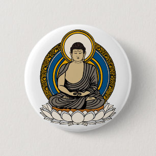 Buddha Dhyana Mudra Button