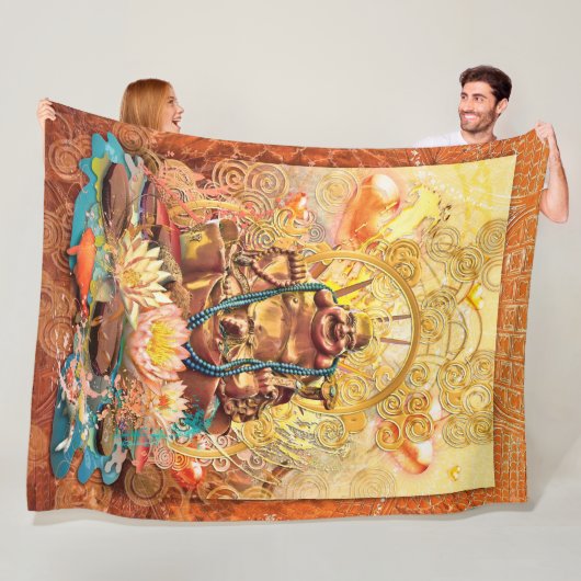 BUDDHA, DIE EINEN FLEXEN BLANKET ENLIGHTEN FLEECEDECKE (Beispiel)