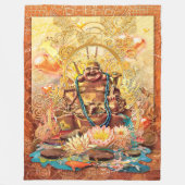 BUDDHA, DIE EINEN FLEXEN BLANKET ENLIGHTEN FLEECEDECKE (Vorderseite)