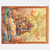BUDDHA, DIE EINEN FLEXEN BLANKET ENLIGHTEN FLEECEDECKE (Vorderseite (Horizontal))