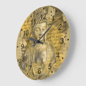 Buddha die noblen Wahrheiten Große Wanduhr (Winkel)