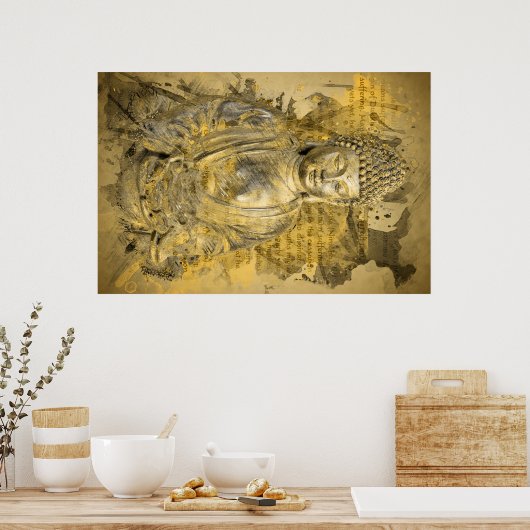 Buddha die noblen Wahrheiten Poster (Küche)