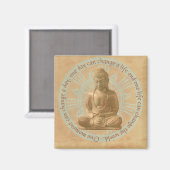 Buddha - Die Welt Mandala verändern Magnet (Vorderseite/Rückseite)