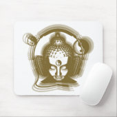 Buddha-Diskjockey Mousepad (Mit Mouse)