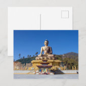 Buddha Dordenma, Bhutan Postkarte (Vorne/Hinten)