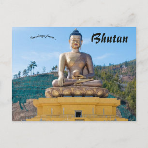 Buddha Dordenma Statue in Bhutan Postkarte