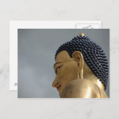 Buddha Dordenma-Statue Postkarte (Vorne/Hinten)