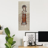 Buddha Doug Fir Hintergrund Art Print Poster (Heimbüro)
