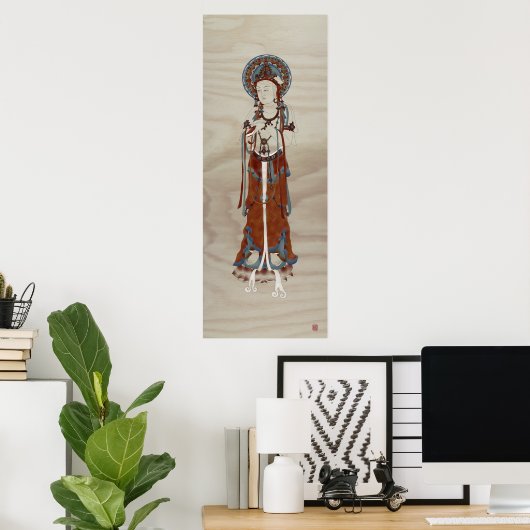 Buddha Doug Fir Hintergrund Art Print Poster (Heimbüro)