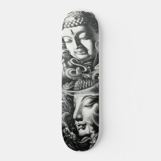 Buddha Dragon Krishna Prayer Deck Skateboard (Vorderseite)