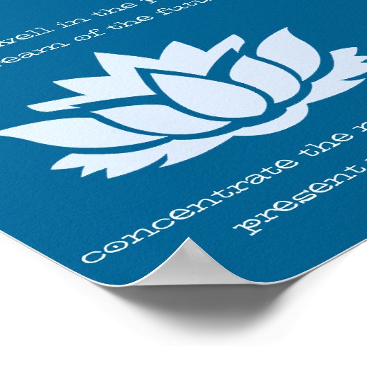 Buddha Dream Quote Inspiration Poster (Ecke)