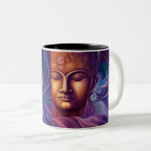 Buddha Dream — Zwei-Tone-Tasse Zweifarbige Tasse (VorderseiteRechts)