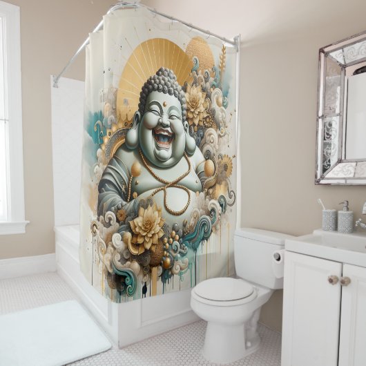 Buddha Duschvorhang (Beispiel)