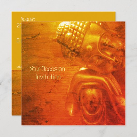 Buddha Einladung (Vorne/Hinten)