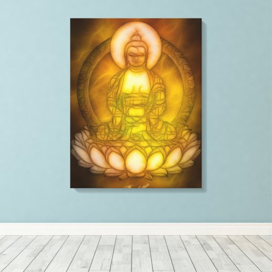 Buddha Energie 1 Leinwanddruck (Insitu (Holzboden))