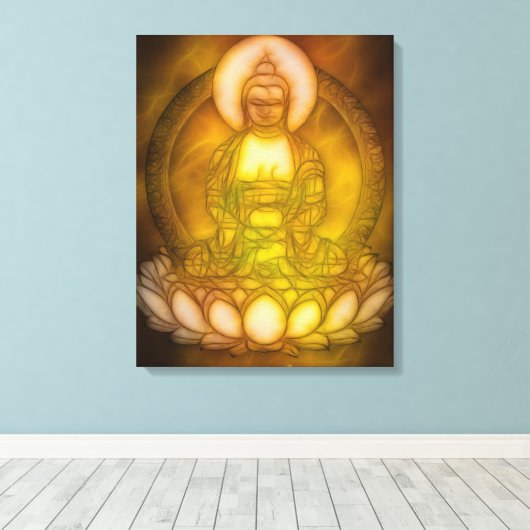Buddha Energie 1 Leinwanddruck (Insitu (Holzboden))