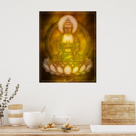 Buddha Energie 1 Poster (Küche)