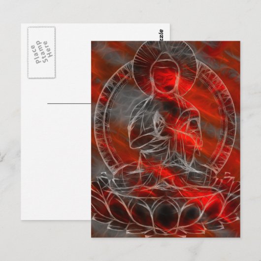 Buddha Energie 2 Postkarte (Vorne/Hinten)