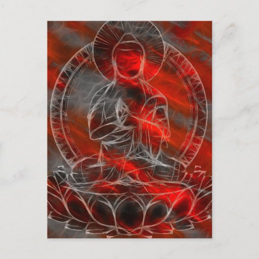 Buddha Energie 2 Postkarte (Vorderseite)