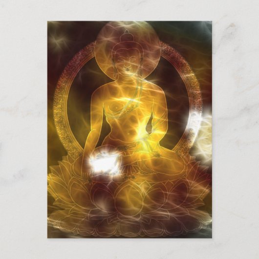Buddha Energie 4 Postkarte (Vorderseite)